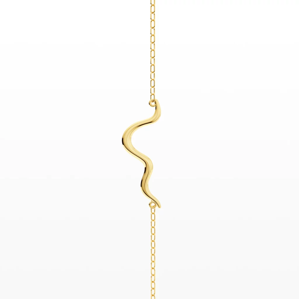Curved Single Line Bracelet