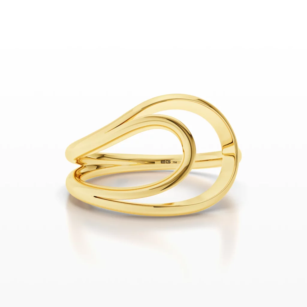 Dome-Style Curved Ring