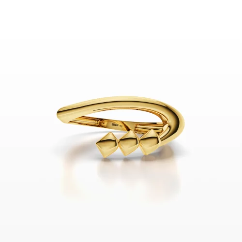 Twisted three-Dotted Ring