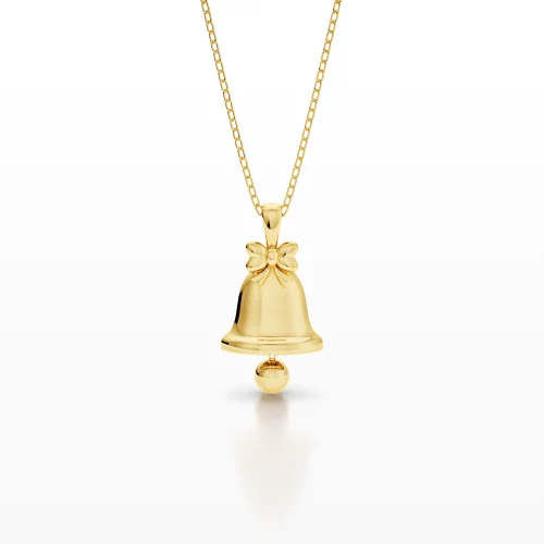 Bow and Bell Pendant
