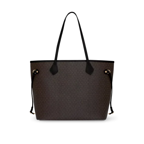 Rosette Women Shoulder Bag P Brown Black
