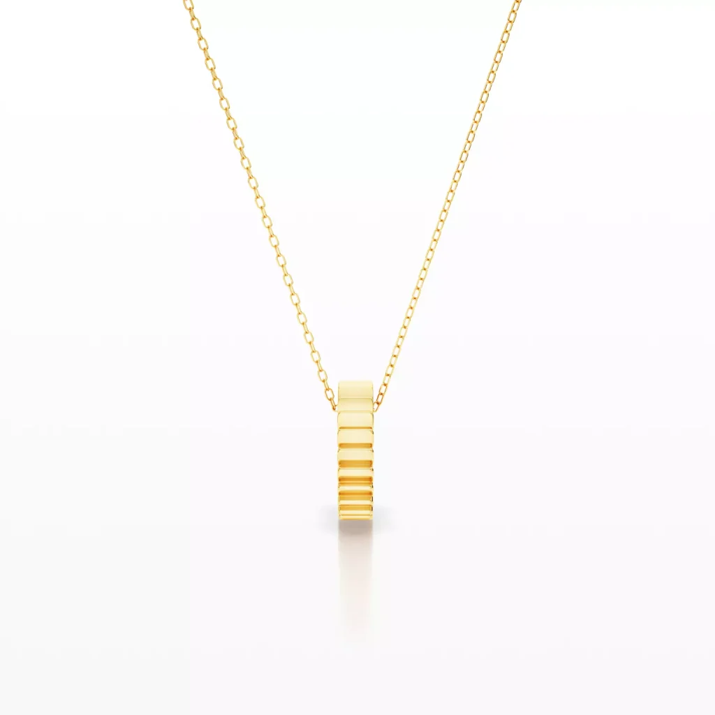 Facet Grooved Pendant