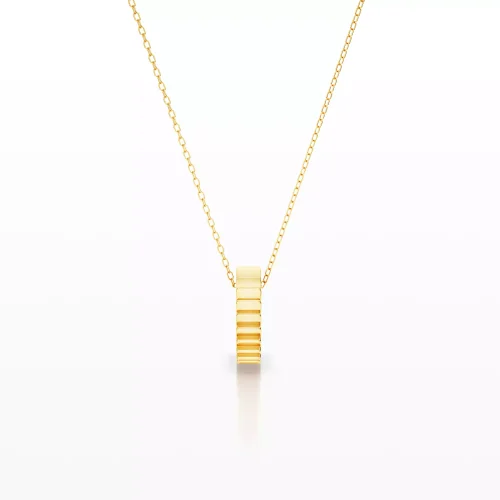 Facet Grooved Pendant
