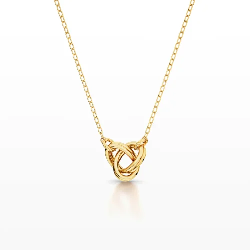 Double-Line Hanging Knot Pendant