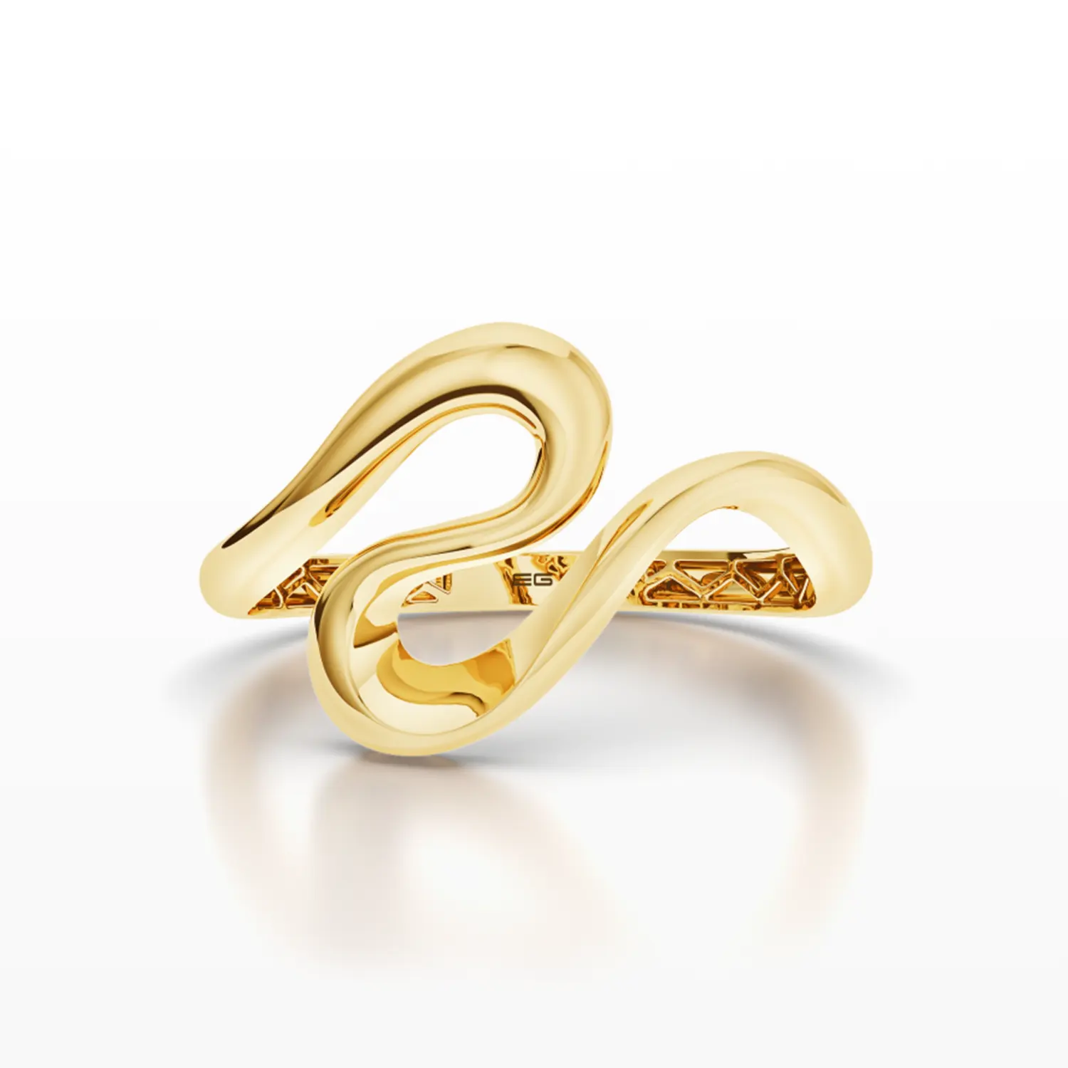 Mid-Curve Wave Ring