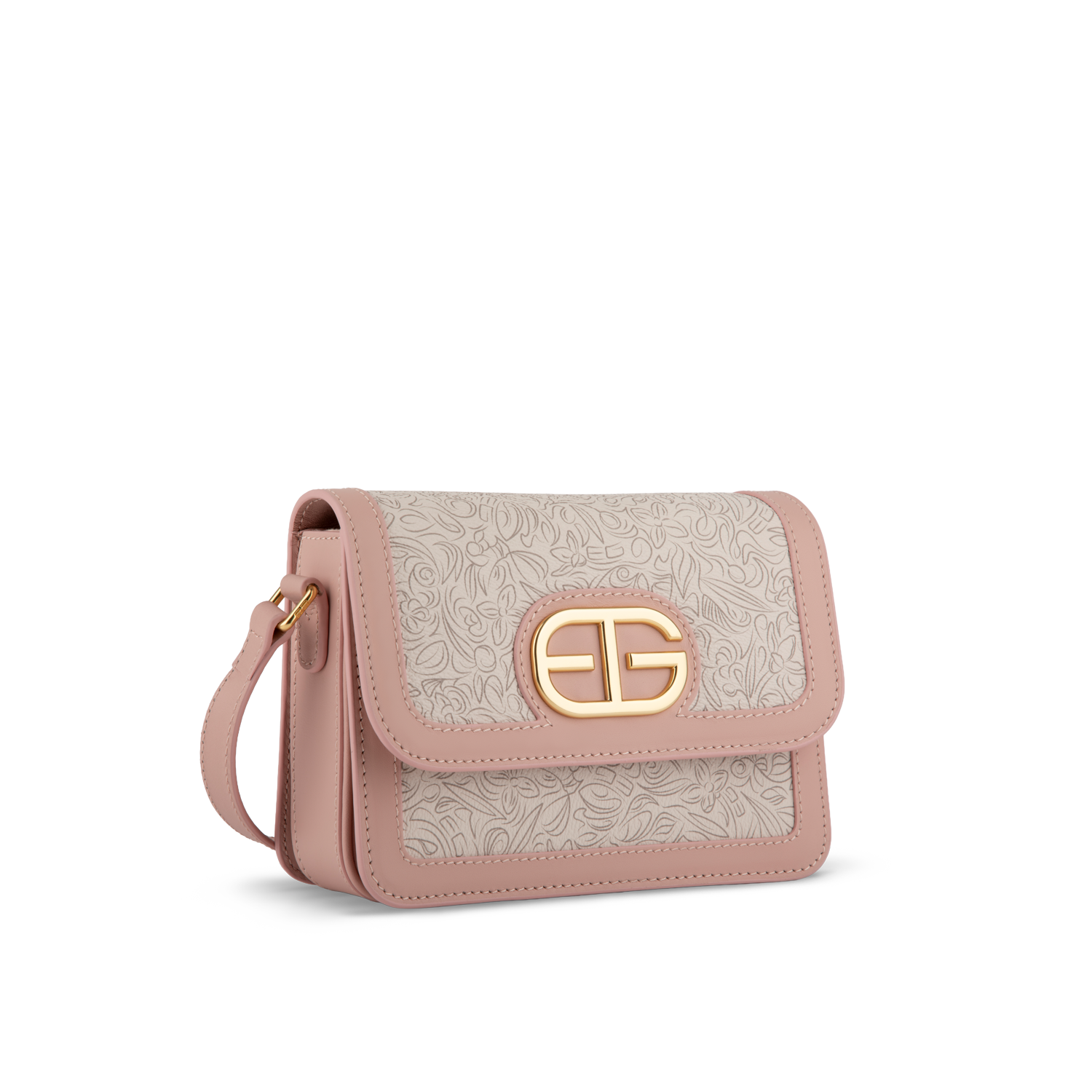 Party Women Crossbody Bag Canvas P AlmondRose Pink EG Gold S (2) Party Women Crossbody Bag Canvas P AlmondRose Pink EG Gold S 2