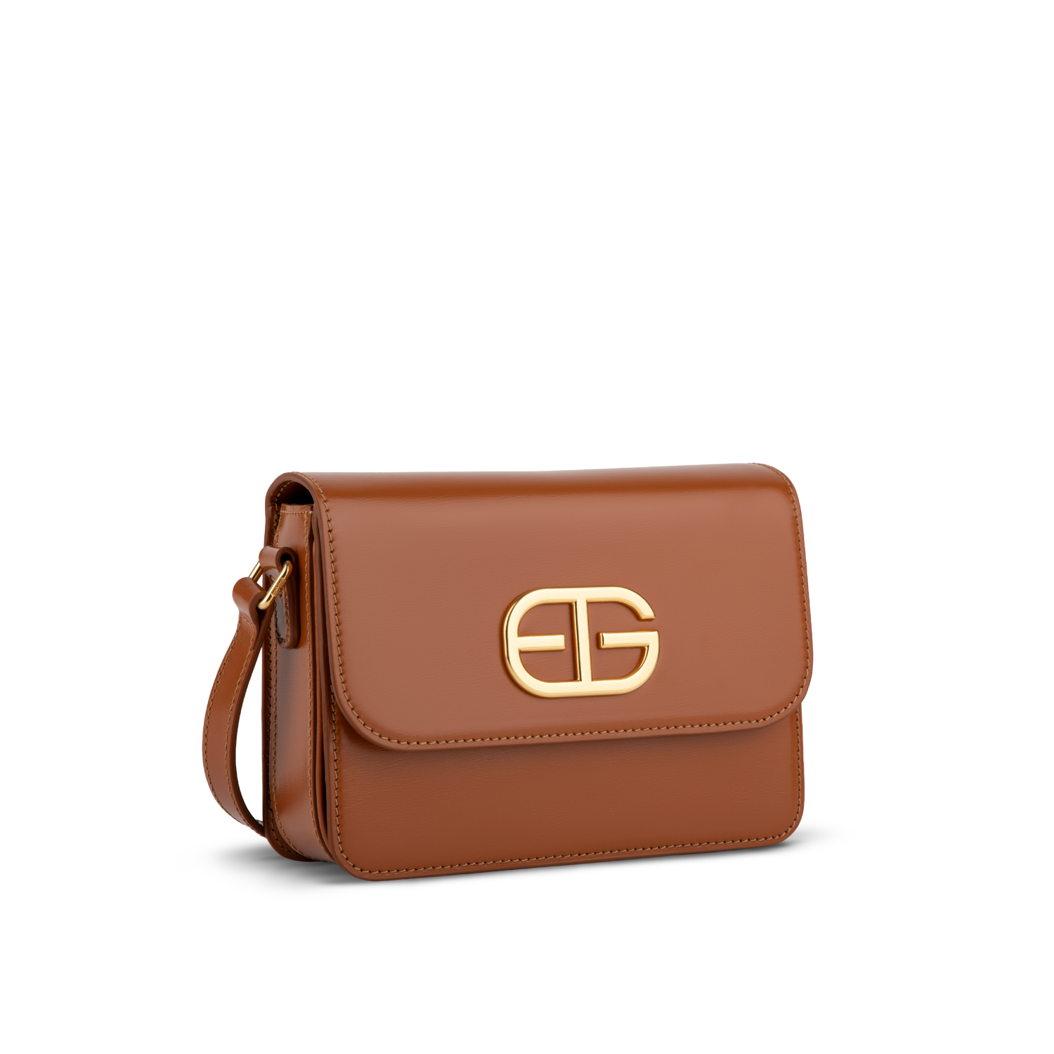 Party Women Crossbody Bag Leather Caramel EG Gold (1) Party Women Crossbody Bag Leather Caramel EG Gold 1