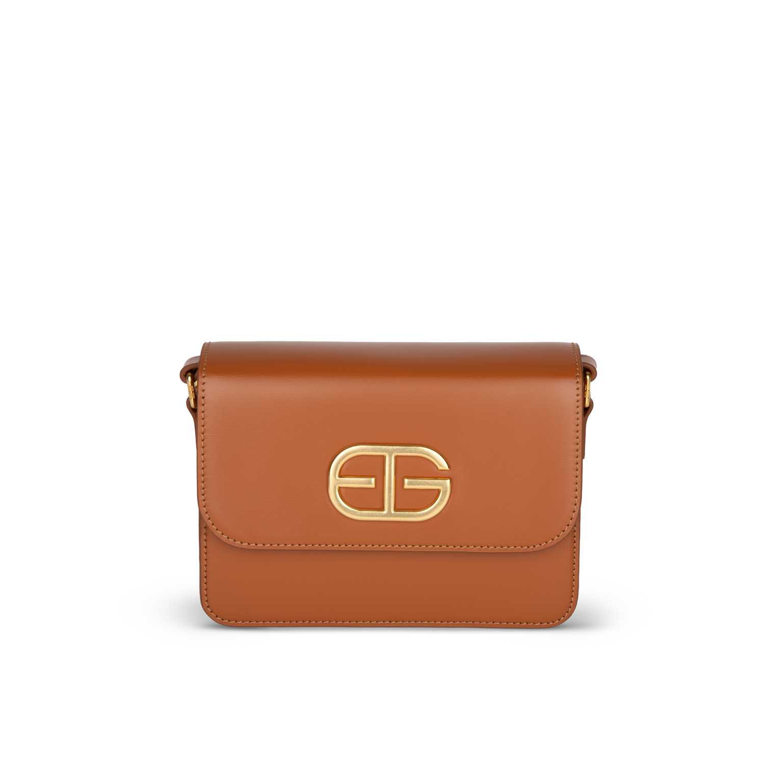 Party Women Crossbody Bag Leather Caramel EG Gold (4) Party Women Crossbody Bag Leather Caramel EG Gold 4